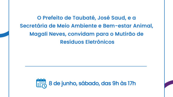 Mutirão de resíduos eletrônicos