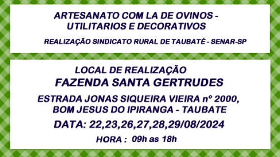 Curso livre de artesanato