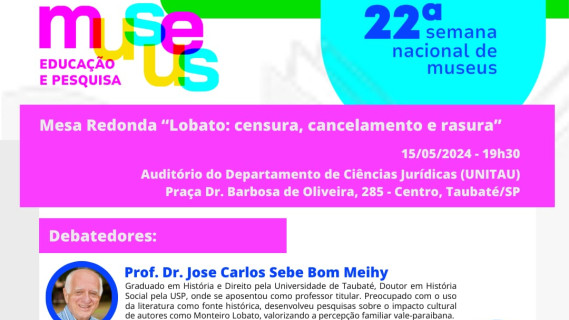 Mesa Redonda "Lobato: censura, cancelamento e rasura"