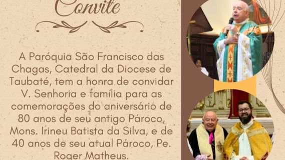 Catedral de Taubaté celebra seus padres